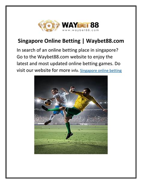 Online Bookmakers in Singapore .